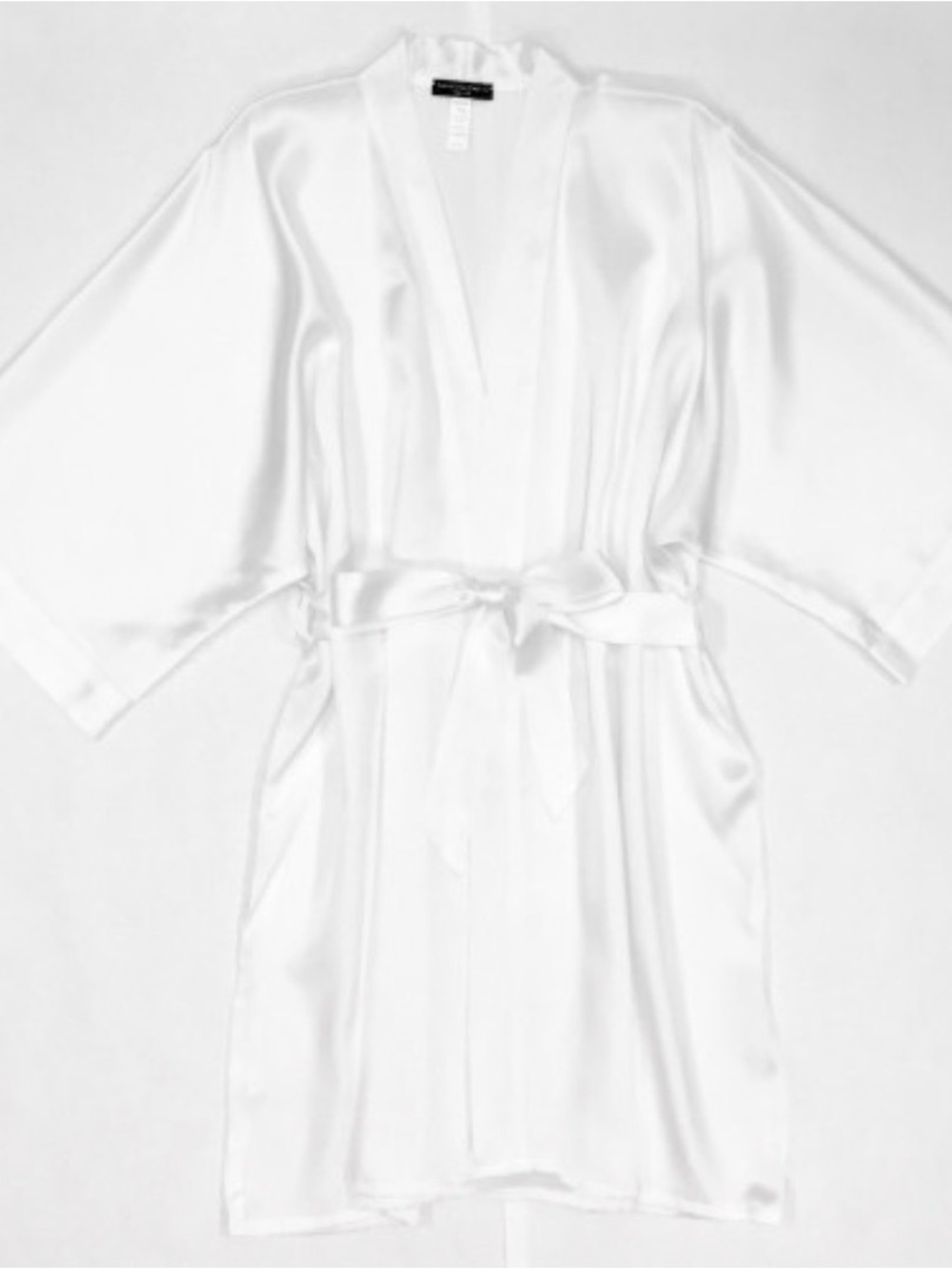 Samantha Chang White Satin Robe